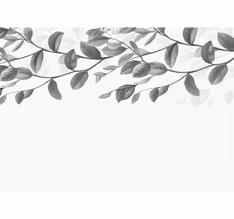 Tapisserie arbre motif feuilles élégantes - TenStickers