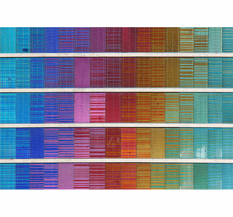 Tapisserie abstraite arrangement de spectre coloré - TenStickers