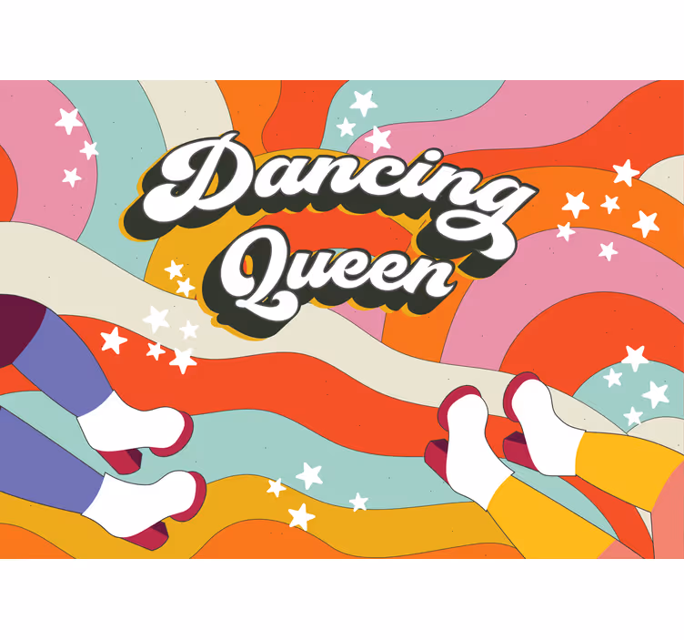 Tapisserie musique ambiance reine de la danse - TenStickers