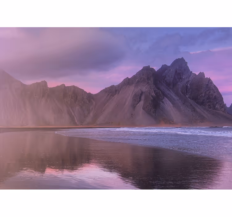 Tapisserie paysage vue majestueuse sur les montagnes - TenStickers