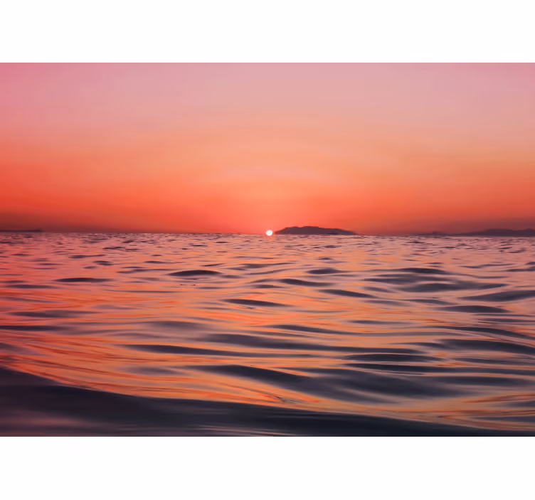 Tapisserie mer crépuscule au-dessus de la mer - TenStickers
