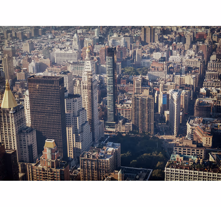 Tapisserie villes et pays vue urbaine - TenStickers