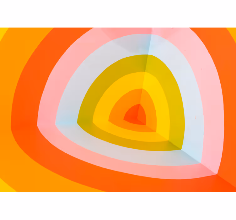 Tapisserie abstraite arches colorées superposées - TenStickers