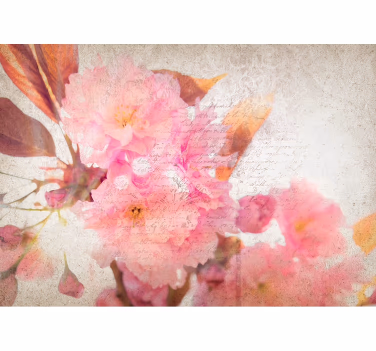 Tapisserie fleur cerisier en fleurs - TenStickers