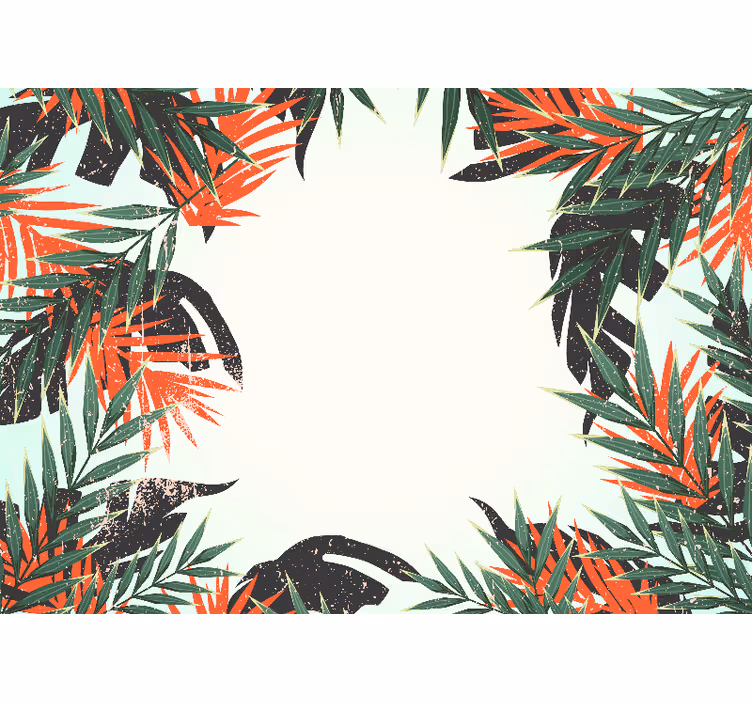 Papiers peints nature grandes feuilles tropicales - TenStickers