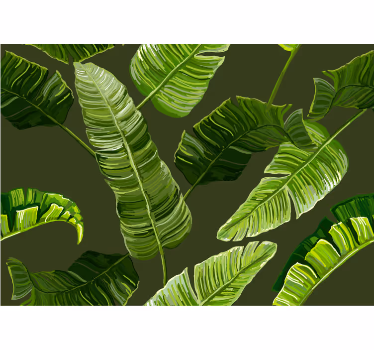 Papiers peints nature feuillage verdoyant luxuriant - TenStickers