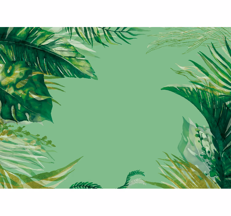 Papiers peints nature composition de feuillage tropical - TenStickers
