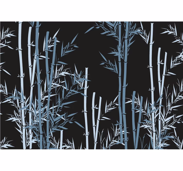 Tapisserie bambou design forêt de bambous - TenStickers