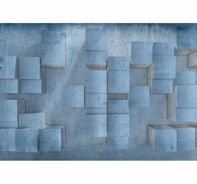 Tapisserie textures et motifs motif blocs géométriques - TenStickers