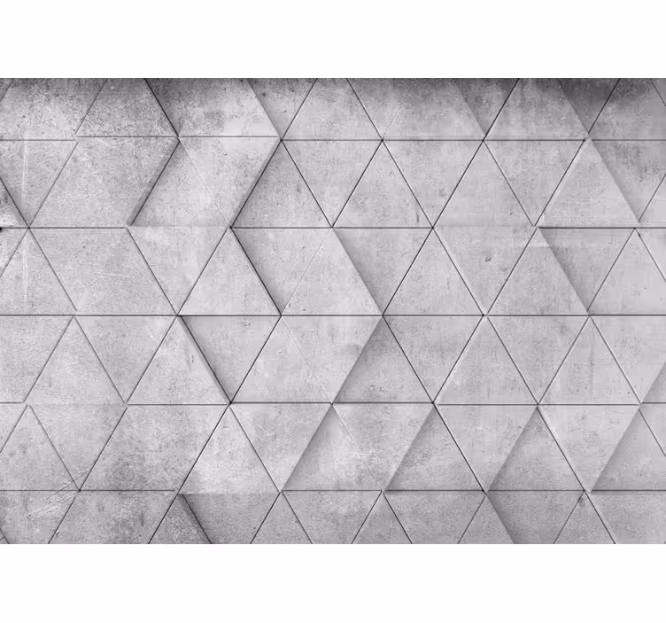 Tapisserie textures et motifs motif béton géométrique - TenStickers