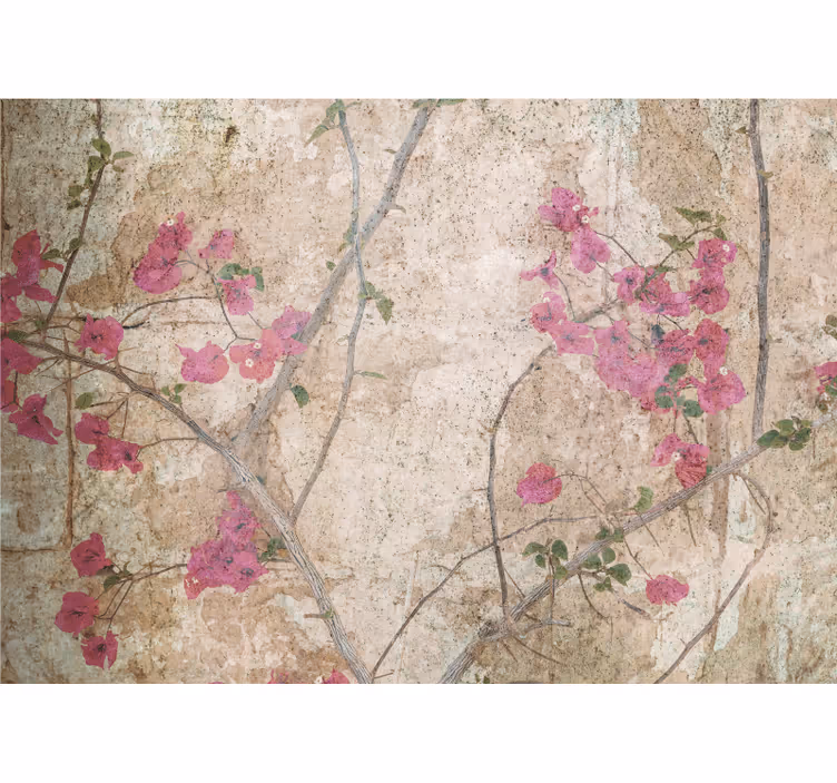 Tapisserie fleur bougainvilliers roses en fleurs - TenStickers