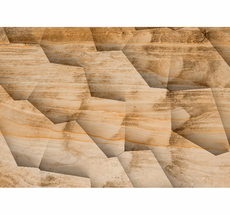 Tapisserie textures et motifs motifs en pierre géométriques - TenStickers