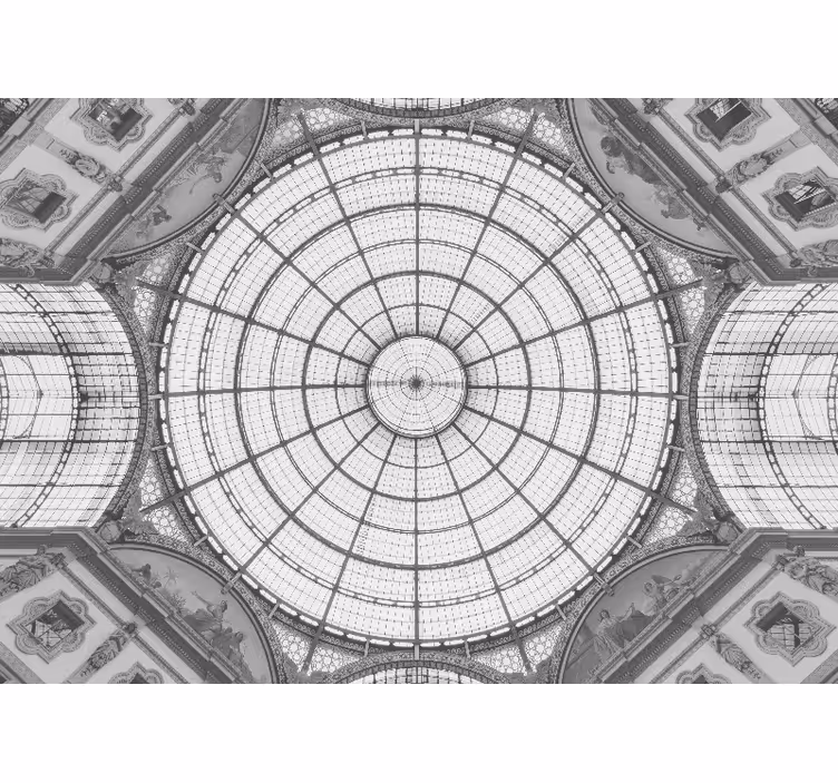 Tapisserie art dôme de verre architectural - TenStickers
