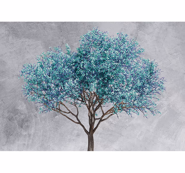 Tapisserie arbre arbre feuillu stylisé - TenStickers