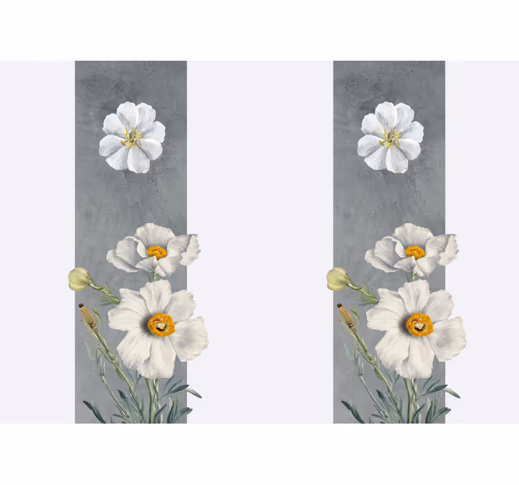 Tapisserie fleur conception élégante de marguerite - TenStickers