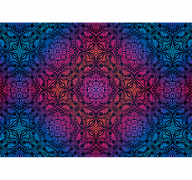 Tapisserie mandala motifs ronds élaborés - TenStickers