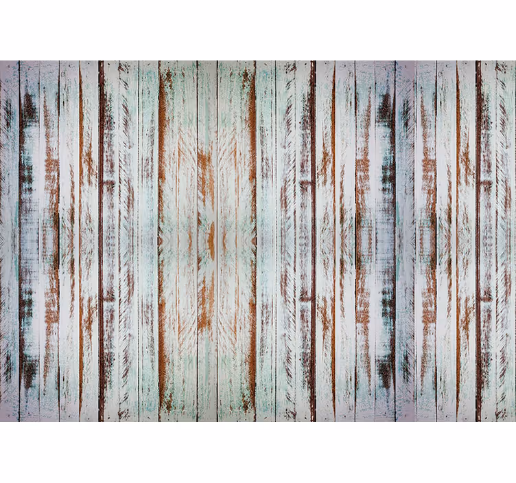 Photo murale planches effet bois vieilli - TenStickers
