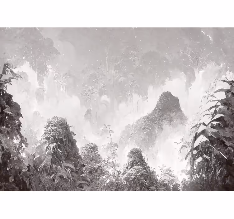 Papier peint panoramique scène tropicale - TenStickers