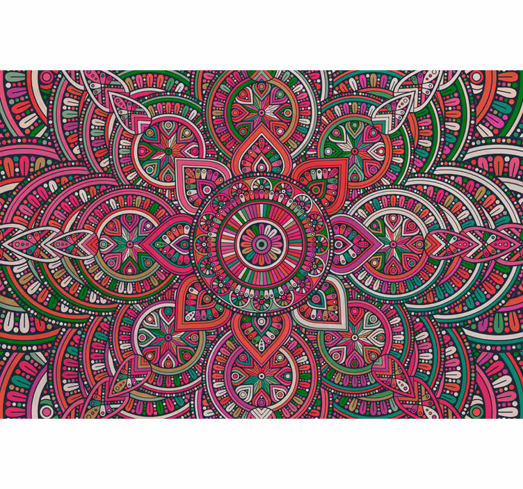 Tapisserie murale style boho mandala - TenStickers