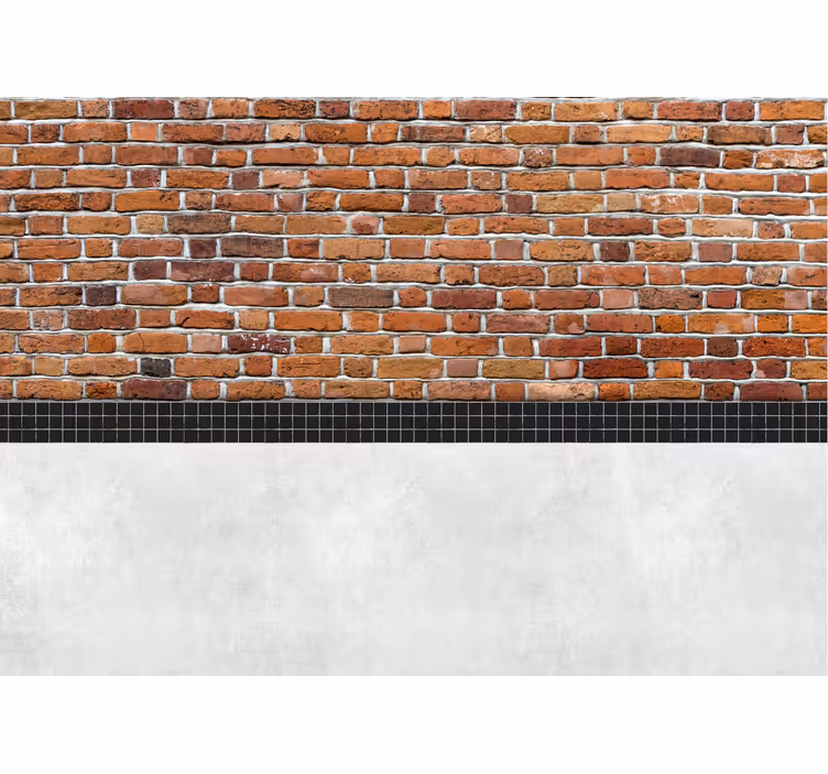 Tapisserie murale effet briques et carrelage - TenStickers
