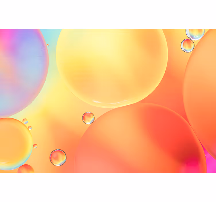 Papier peint 3D bulles dégradées - TenStickers
