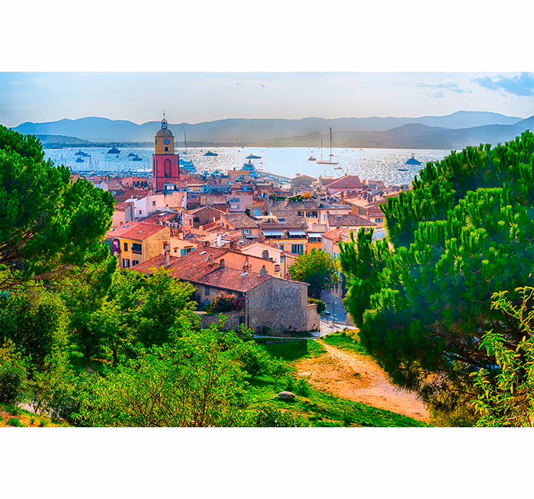 Tapisserie murale saint-tropez - TenStickers
