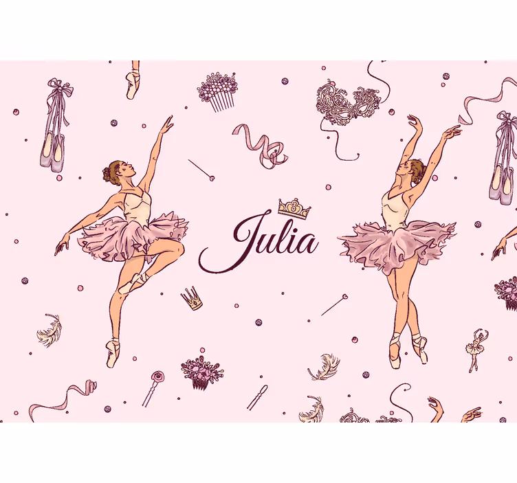 Papier peint chambre ado ballet personnalisée - TenStickers