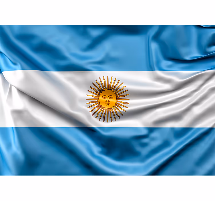 Tapisserie murale villes et de pays drapeau argentin - TenStickers