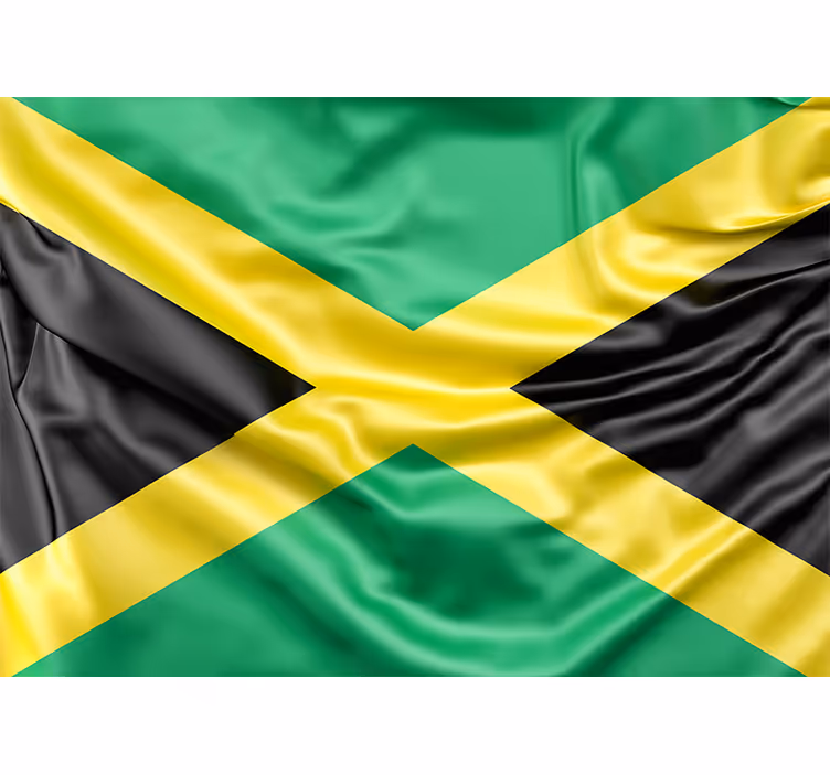 Tapisserie autres villes et de pays drapeau jamaïcain - TenStickers