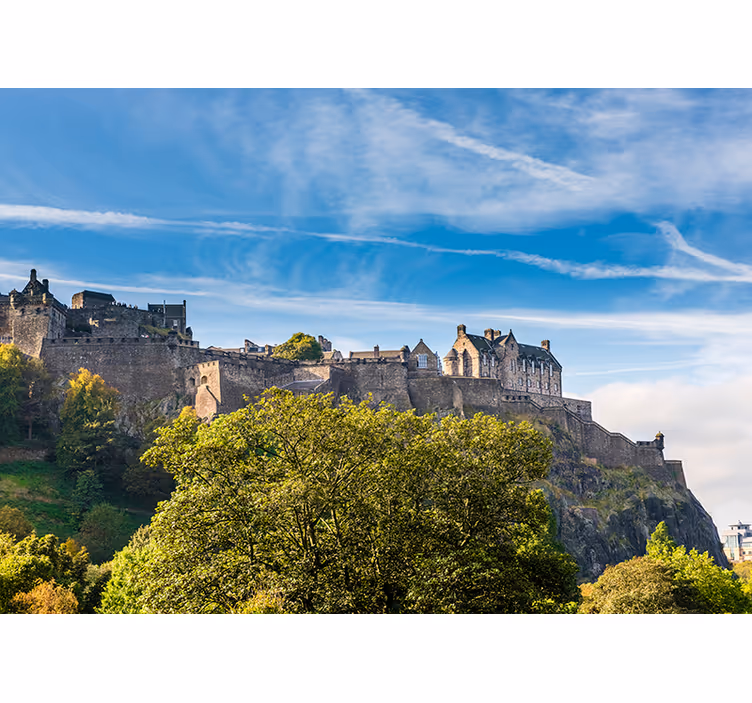 Tapisserie autres villes et de pays château d'Édimbourg - TenStickers