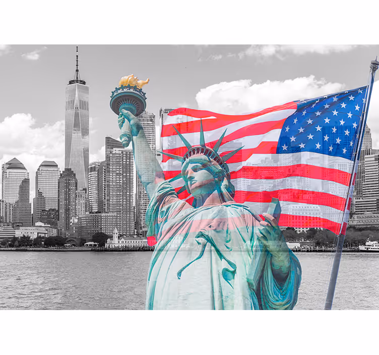 Papier peint New York statue de la liberté - TenStickers