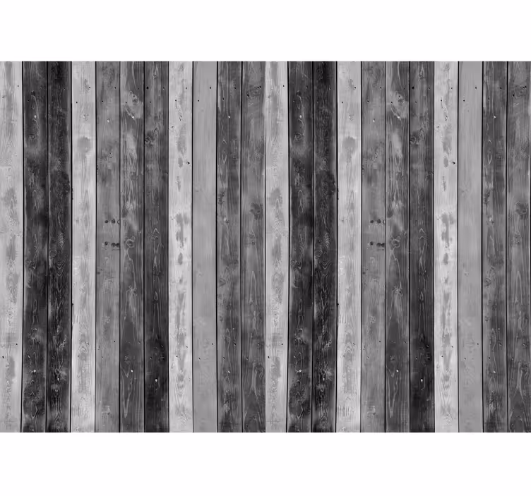Papier peint bois planches grises rustiques - TenStickers