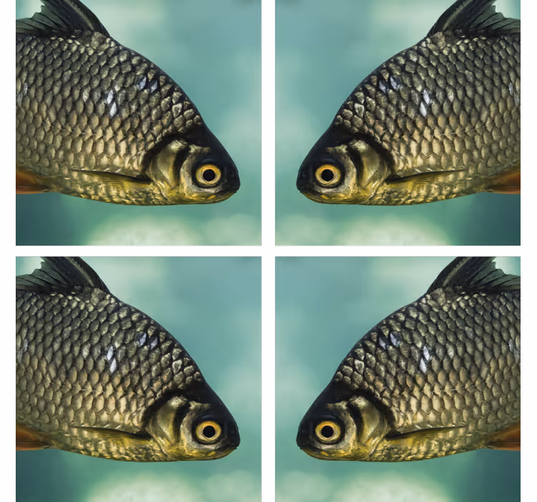 Dessous de verre geek image de poisson réaliste - TenStickers