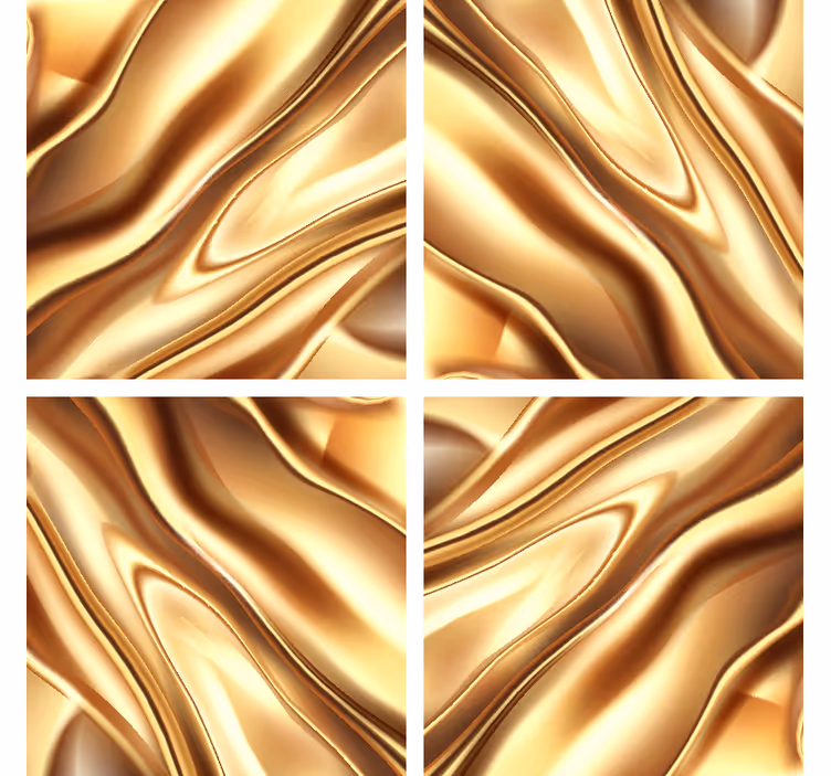 Dessous de verre motif vagues fluides - TenStickers