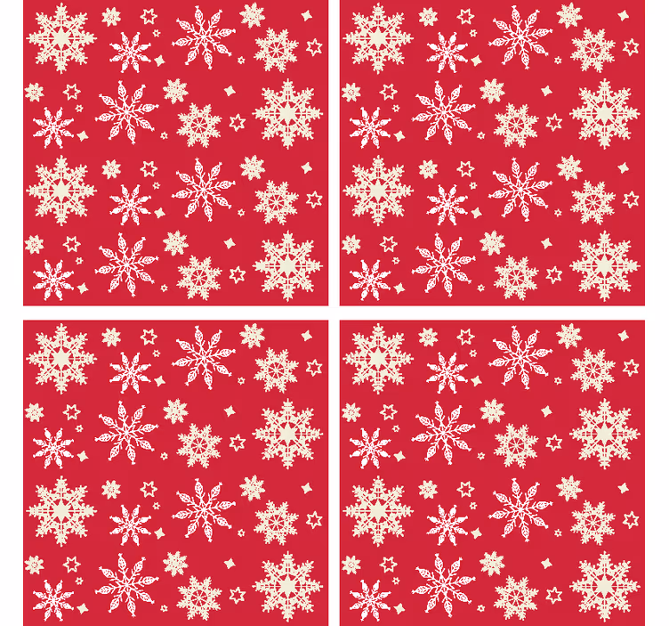 Dessous de verre Flocons de neige - TenStickers