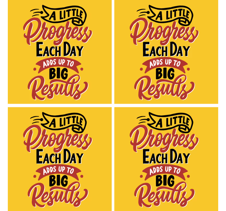 Dessous de verre citation art de phrase motivante - TenStickers