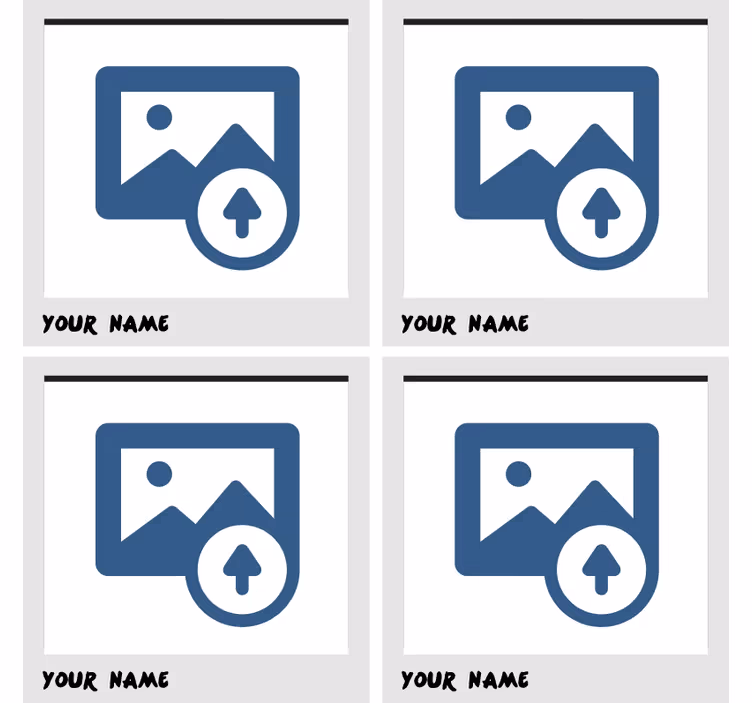 Dessous de verre personnalisable support photo personnalisé - TenStickers