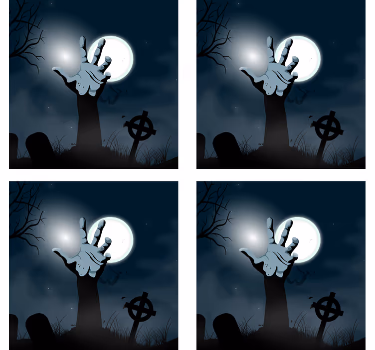 Dessous de verre halloween main de fossoyeur effrayante - TenStickers