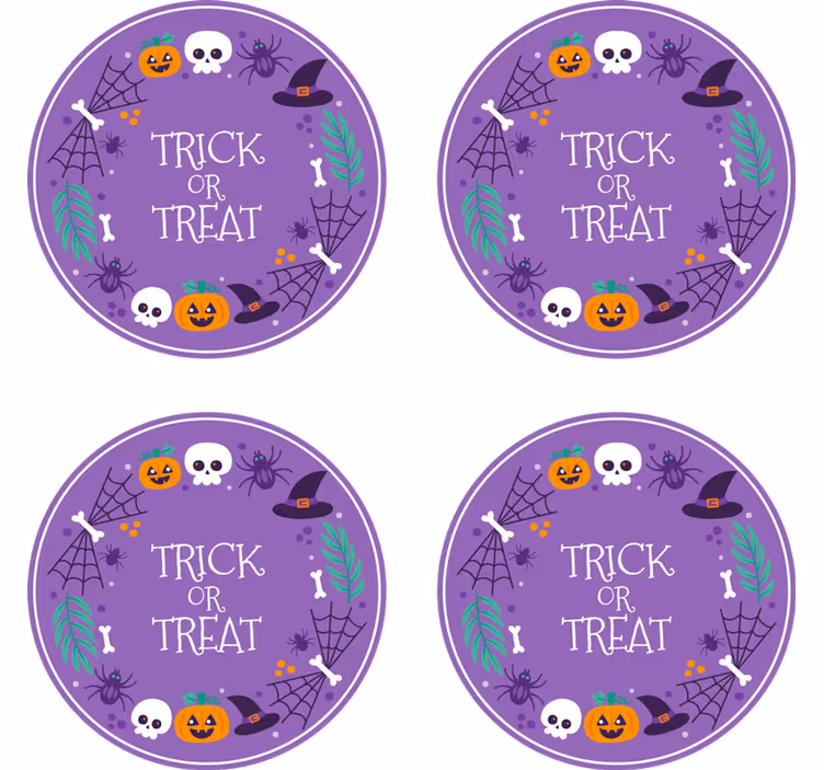 Dessous de verre halloween design thématique halloween - TenStickers
