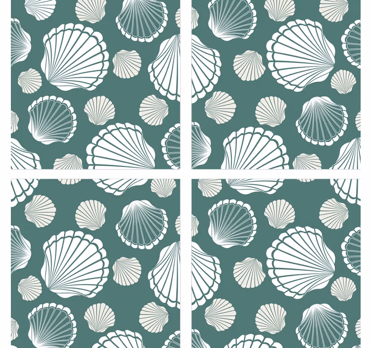 Dessous de verre motif coquillage - TenStickers