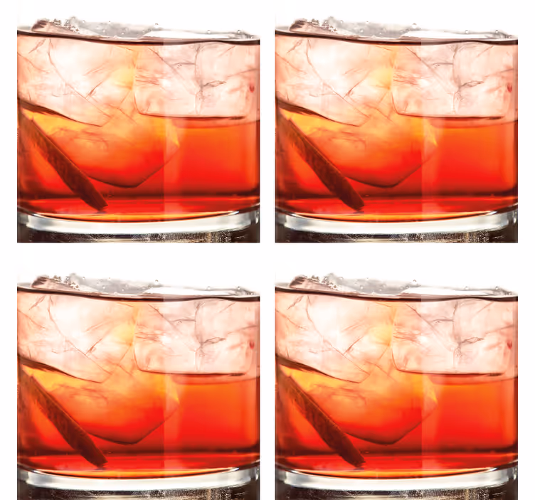 Dessous de verre bière présentation whisky sur glace - TenStickers