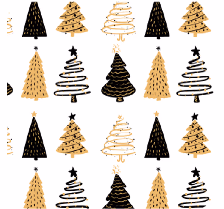 Dessous de verre noël motif arbre stylisé - TenStickers