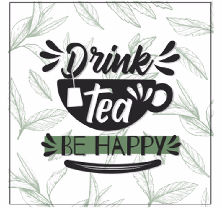 Dessous de verre citation tasse inspirante - TenStickers