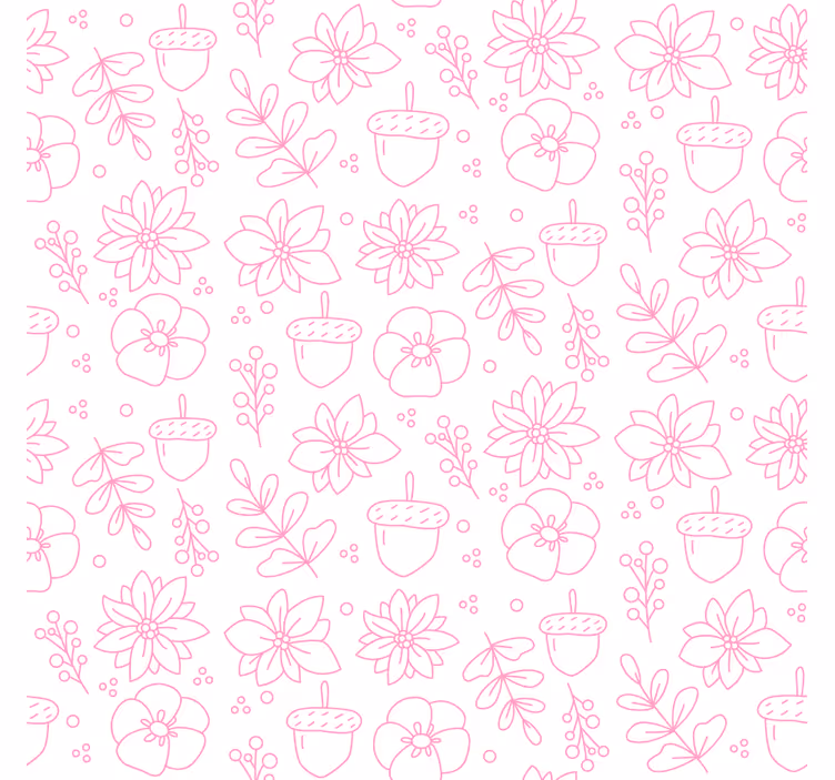 Dessous de verre motif floral en ligne - TenStickers