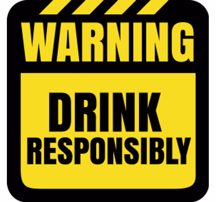 Dessous de verre bière rappel de consommation - TenStickers