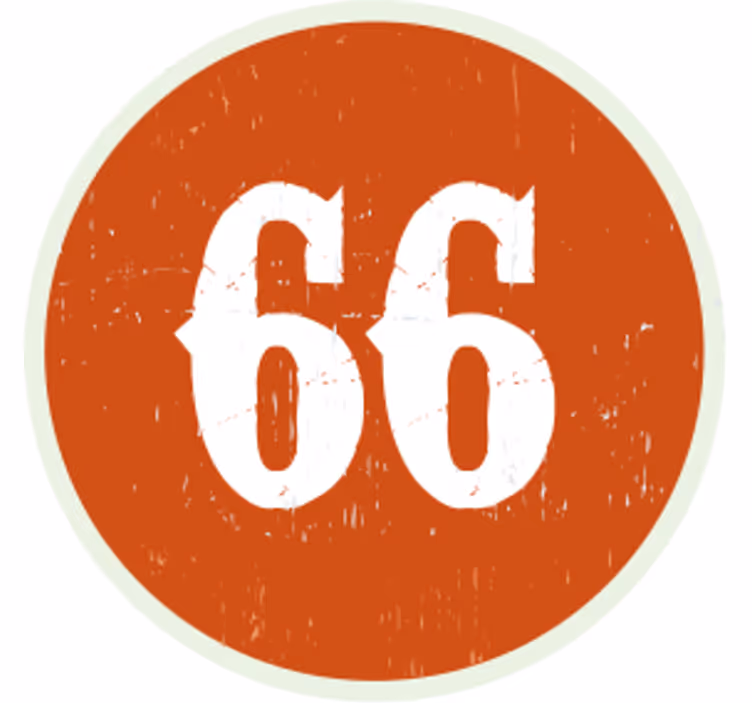 Dessous de verre personnalisable étiquette numérotée ronde - TenStickers