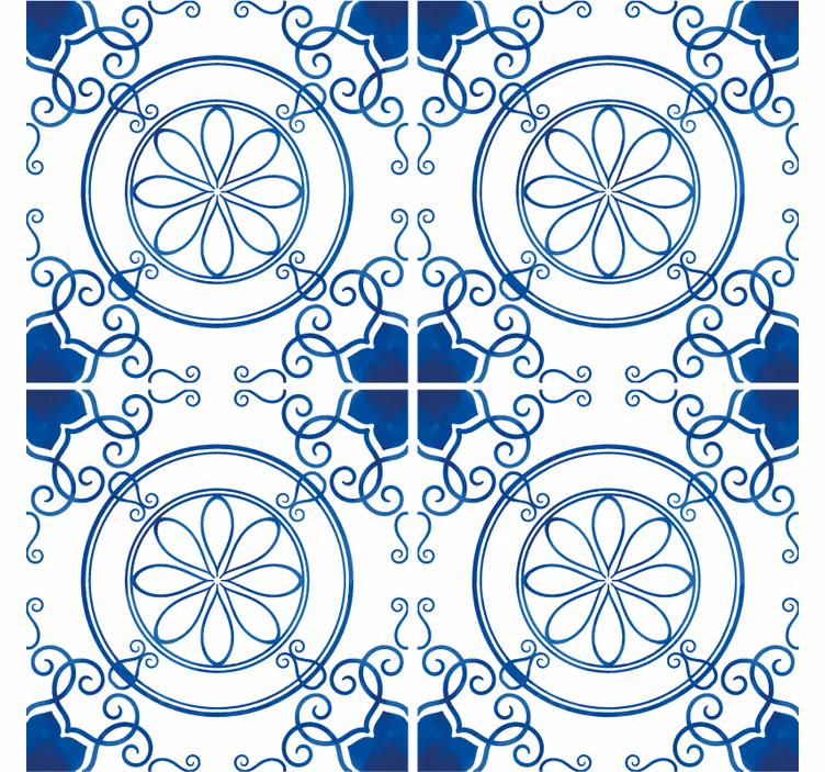 Dessous de verre motifs floraux complexes - TenStickers