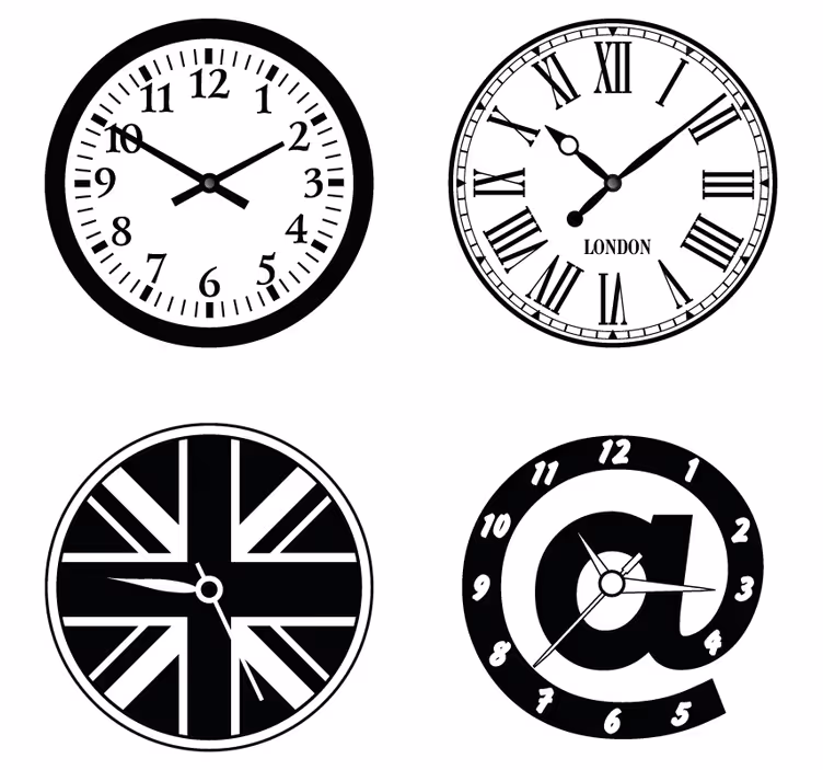 Dessous de verre geek éléments de design horloge - TenStickers