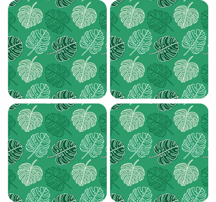 Dessous de verre motif feuillage - TenStickers