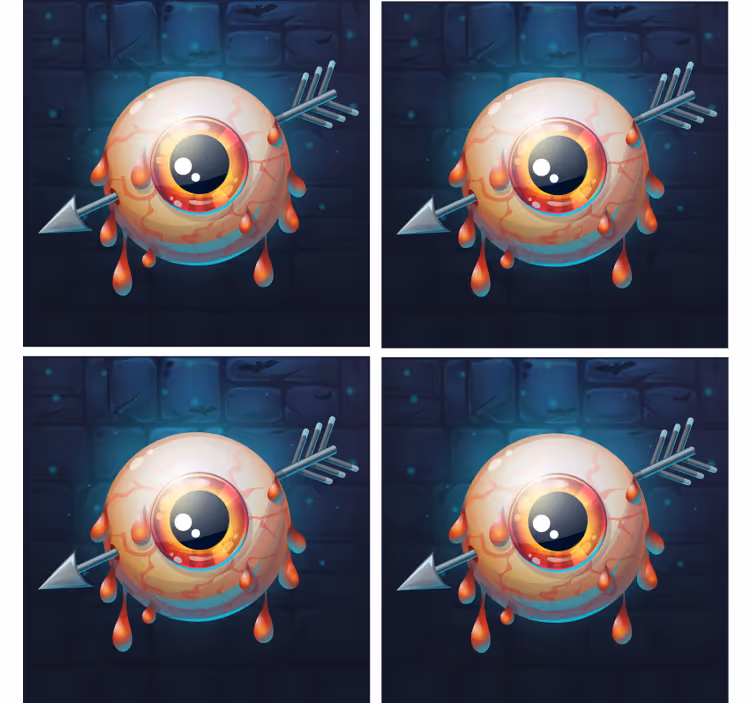 Dessous de verre halloween graphique d'Œil qui coule - TenStickers